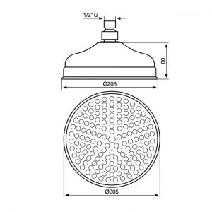 Лійка EMMEVI LORD 200 мм бронза CO0655 BR